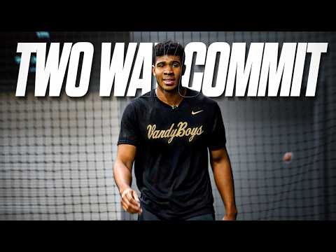 Inside a Two-Way Vandy Commit's Full Day of Training (Bullpen + Batting Practice)