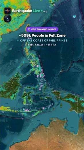 M4.7 Earthquake — Philippine Sea (194 km E of General Santos, Philippines)