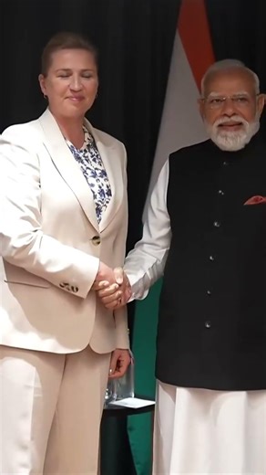 Modi, Denmark PM Mette Frederiksen Bilateral Meet