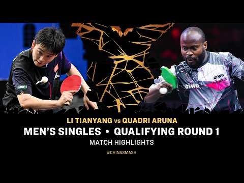 Li Tianyang vs Quadri Aruna | MS QR1 | #ChinaSmash 2026
