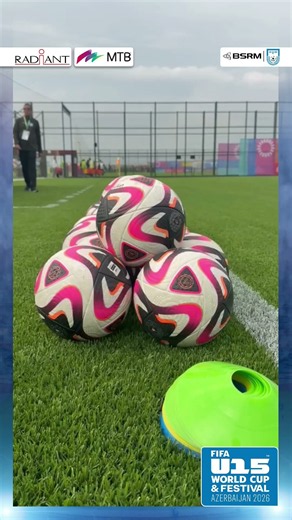 Moments from the Bangladesh U15 Football Team's second training session in Baku, Azerbaijan