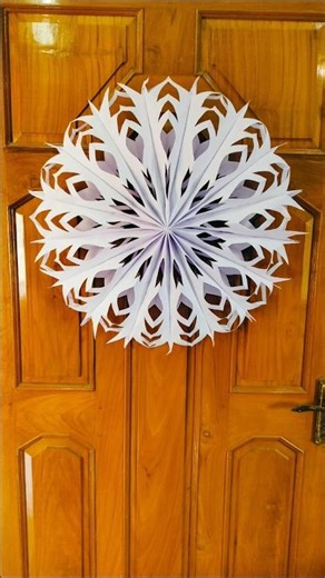 How to make 3D paper snowflakes for decoration ideas ❄️#shortvideo #youtubeshorts #youtubevideo #diy