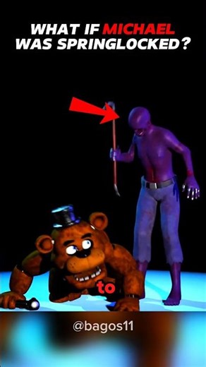 WHAT IF MICHAEL WAS SPRINGLOCKED ☠️ #freddyfazbearspizza #horror #shorts