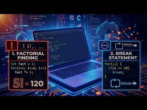 HSC ICT Chapter 5 | Factorial & Break Statement in C