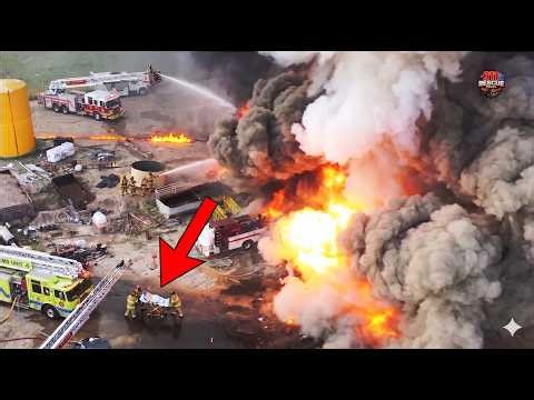 25 Firefighter Rescues From Explosion and Fire Incidents | Caught on Camera