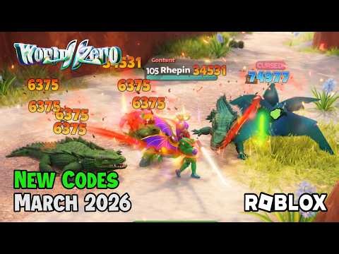 Roblox World Zero NEW CODES March 2026