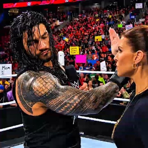 Stephanie Mcmahon Slapped Her Roman Reigns Edit! 😲😰 #wwe #romanreigns #stephaniemcmahon #shorts