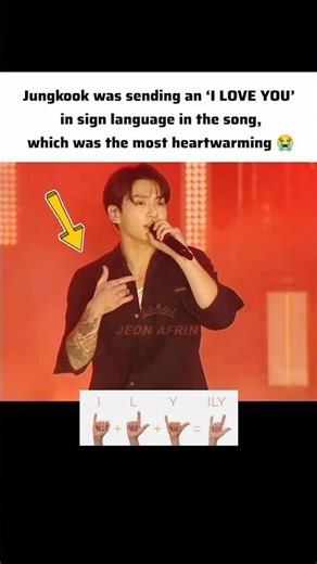Jk was sending I love you in sign language 😭 #shorts #bts #jungkook #kpop #edit