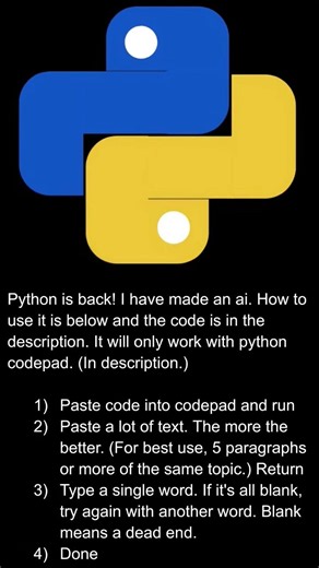 a python "ai"