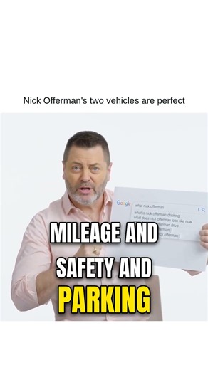 Nick Offerman's two vehicles are perfect