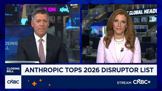 Anthropic tops CNBC's 2026 Disruptor 50 list