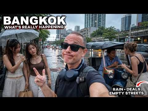 What’s Really Happening In BANGKOK 🇹🇭 | Low Season, Rain & Prices | First Day Out #livelovethailand
