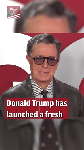 Donald Trump has once again targeted late night host Stephen Colbert. #trump #colbert | Mirror US