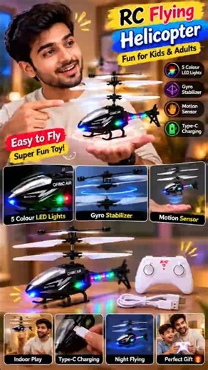 RC Flying Helicopter – Fun for Kids & Adults! ✨**Comment "LINK"