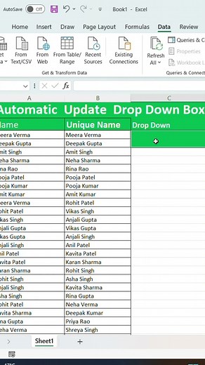 Excel Automatic Update Drop Down Box 😱 | Data Validation Trick | Excel Formula Hindi #excel #office