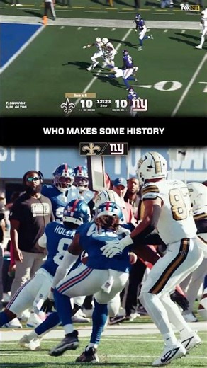 Alvin Kamara Makes History on TD vs. Giants ⚜️ #saints #nfl #shorts