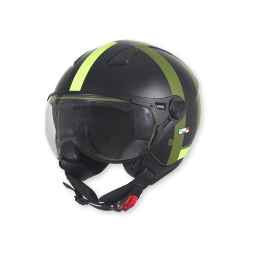 Helm vito jet moda mat groen zwart - Fresh Parts