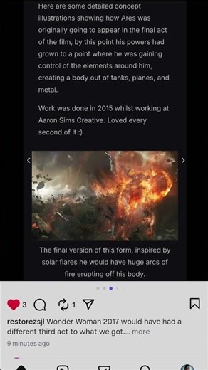 Original 3rd Act Was Doomsday Level Epic! #wonderwoman #zacksnyder #Ares #restorethesnyderverse