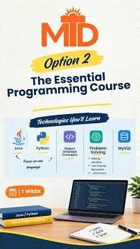 40-Hour Programming Foundation Course | Java, Python, OOP, DSA & MySQL #mtd #onlinebootcamp