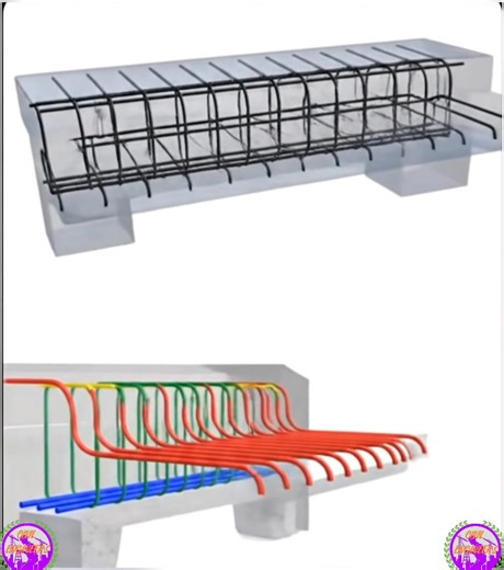 Through this 3D model, the precise reinforcement details inside a concrete structure have been beautifully illustrated. It shows how the main bars and stirrups are arranged with specific spacing, which primarily helps in making the structure strong and durable. Such modern 3D animations help in understanding the complex reinforcement binding process of civil engineering more easily and clearly. Follow us for more updates: CiviL Engineers ​#CivilEngineering #ConstructionFail #StructuralDesign #Bu