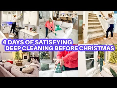 4 DAY DEEP CLEAN BEFORE HOLIDAYS | CLEAN WITH ME |CLEANING MOTIVATION HOUSE CLEANING JAMIE'S JOURNEY
