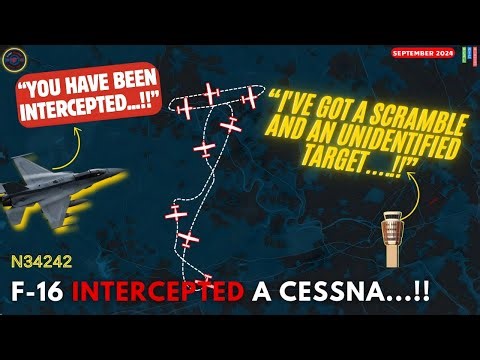 Intercepted by F-16s! | TFR Violation Caught on Video – Urgent Call to Pilot #atc