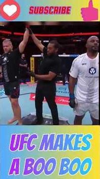 UFC announces wrong winner hahahaha