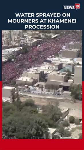 Iran Sprays Water Over Thousands At Ayatollah Khamenei’s Funeral Procession In Tehran | N18S