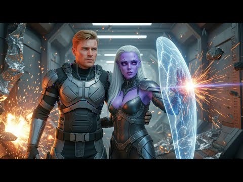 Alien Girl Shields Human During a Plasma Strike, but Human Finds the Blast Shaped Like Her