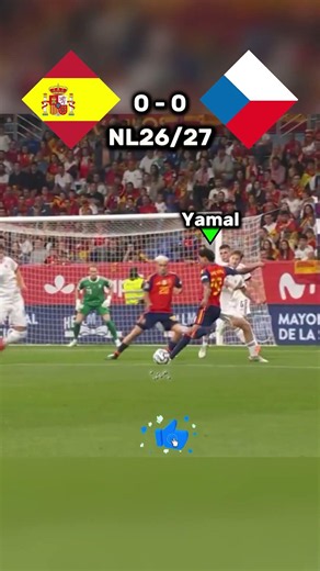 Spain vs Czechia | Yamal Scores, Rodri Doubles the Lead 🔥 #shorts #football #nationsleague