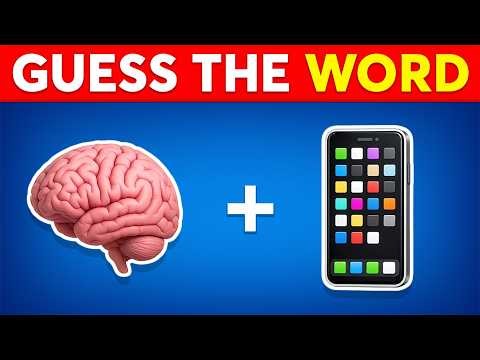 Guess The WORD By Emojis? 🤔🧠 Emoji Quiz Challenge