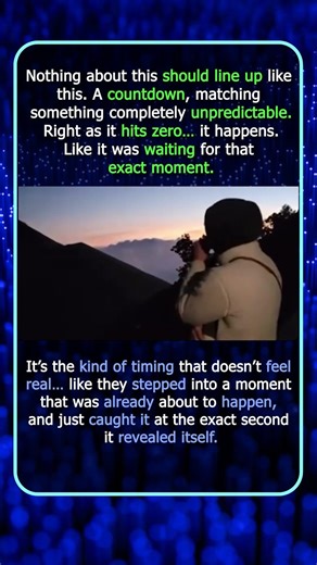 That Timing Shouldn’t Be Possible Volcano Erupt