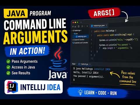 Command Line arguments in Java