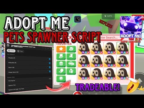 [NEW🛸🦀] ADOPT ME TRADEABLE PETS SPAWNER SCRIPT | SPAWN ANY PET YOU WANT | KEYLESS | PASTEBIN (2026)