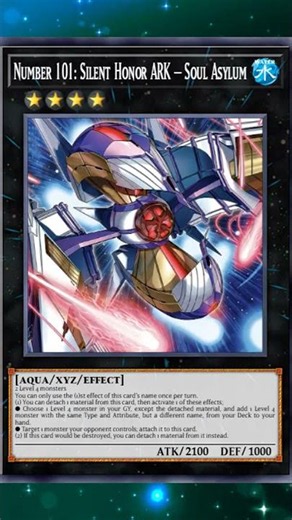 Number 101: Silent Honor ARK – Soul Asylum #yugioh #yugiohtcg #yugiohcards