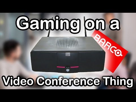 A Terrible Attempt at Gaming on a Barco ClickShare Video Conferencing Computer