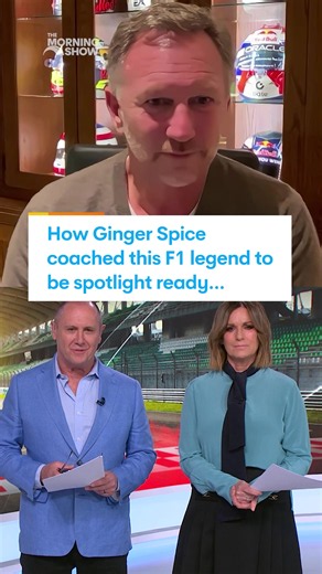 What a power couple! Geri Halliwell spent more time in the spotlight than most so when she gave this advice to F1 Superstar, Christian Horner, he listened 😅 ☕ Catch The Morning Show LIVE right after Sunrise | Catch up on @7plus #F1 #ChristianHorner #GeriHalliwell #GingerSpice #TMS7