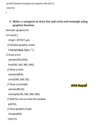 C Programming: All Important Programs (Solution Only) #bca #bcanepal #education #cprogramming