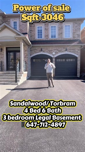 Power of Sale Brampton Detached Home 4 3 Beds, Legal Basement