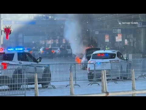 Video shows car fire at Chicago O'Hare airport