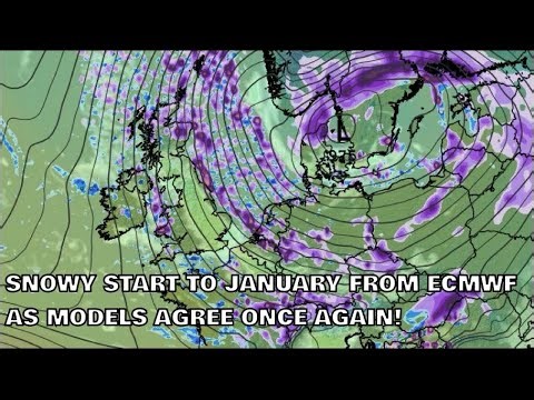 Snowy Start to January from ECMWF as Models Agree Once Again! 27th December 2025