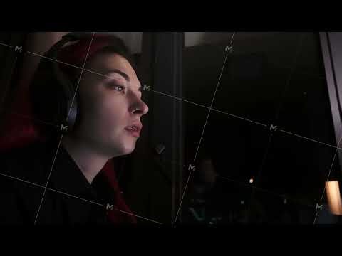 Ill Caucasian woman is working late night sitting at home in front of computer