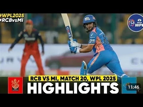 RCB Vs MI 1st WPL Match 2026 | WPL Today Match | Bangalore Vs Mumbai Highlights.