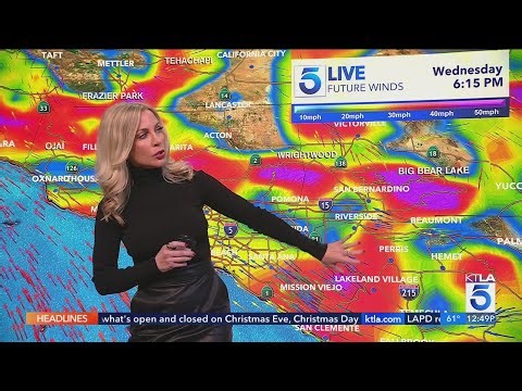 Temperatures drop as Christmas storm moves into Southern California