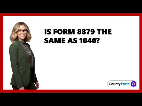Is Form 8879 The Same As 1040?