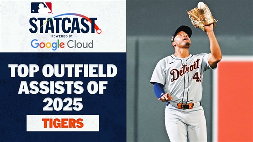Tigers' Top 5 outfield assists of 2025