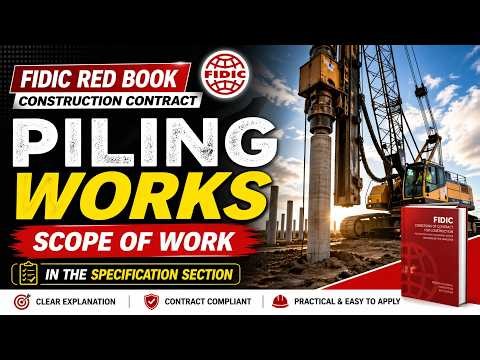 FIDIC Red Book Construction | Piling Works | SCOPE OF WORK explained