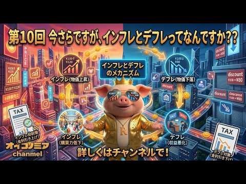 【宇宙一まったりお金の授業シリーズ】第10回 完全理解！今さら聞けないインフレ・デフレの仕組み