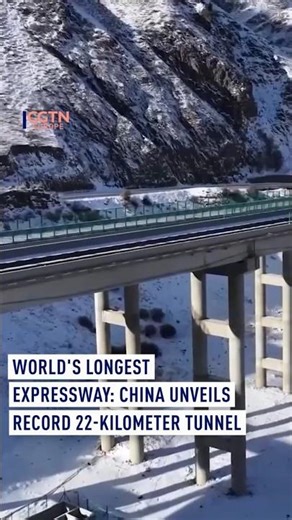 China unveils record 22-kilometre tunnel 'Tianshan Shengli' in Xinjiang