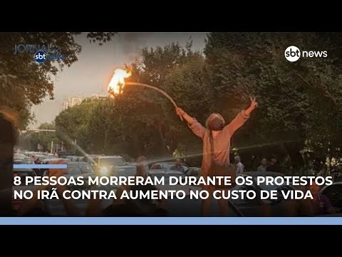 Protestos no Irã deixam ao menos 8 mortos e entram no sexto dia | #JornalSBTNews
